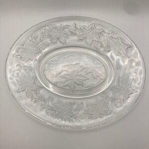 Vintage Princess House Fantasia Crystal Oval Plate‎ 7.5x6.25 Elegant Collectible